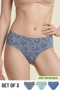 Zivame Low Rise Full Coverage Hipster Panty (Pack of 3) - Multicolor — thumbnail 1